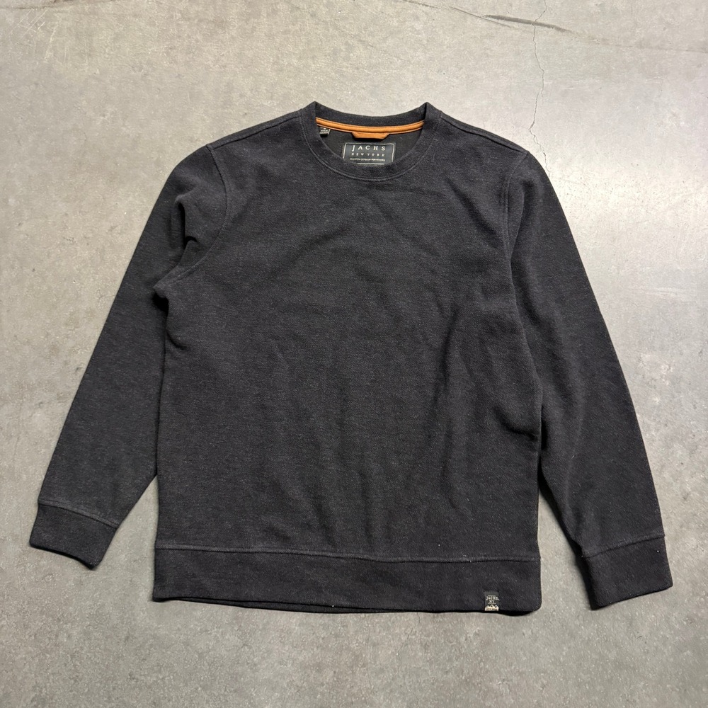 Jachs New York Mens Small Charcoal Gray Crewneck Sweatshirt Pullover Outdoor